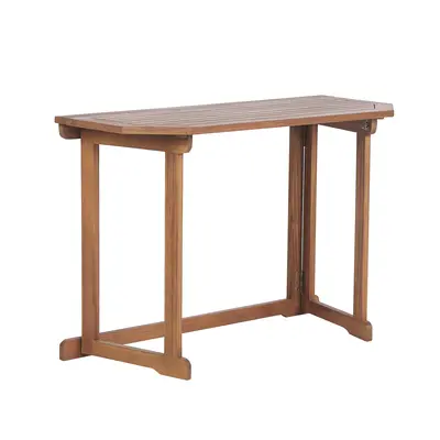 Garden Table Wood Light Wood TREIA