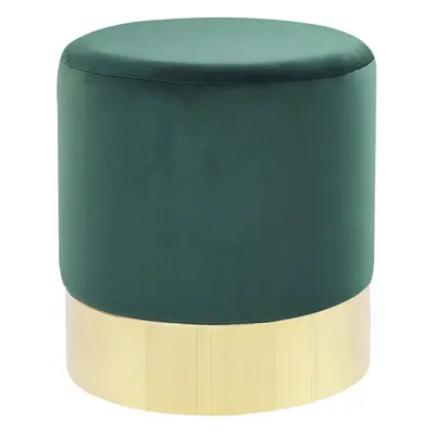 Velvet Pouffe Dark Green SOPHIA