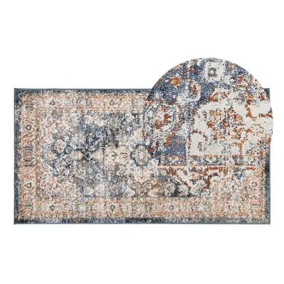 Area Rug x cm Beige and Blue DVIN