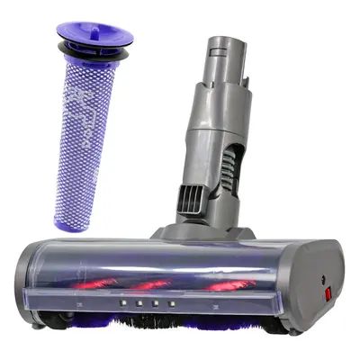 Carbon Fibre Motorhead Floor Tool + Pre-Motor Filter for DYSON V6 SV03 Vacuum Cleaner