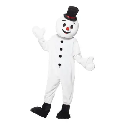 White Snowman Mascot Costume - snowman fancy dress costume mascot mens christmas xmas adults nov