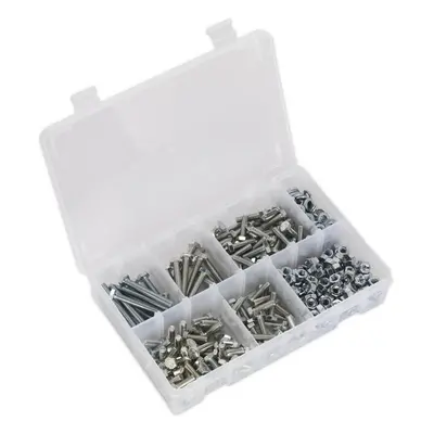 408 Piece Setscrew Nut & Washer Assortment - High Tensile Steel - M6 Metric