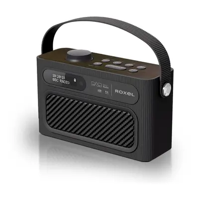 Roxel RDR-40 Stereo DAB/DAB+ Digital and FM Radio Portable Wireless Speaker with Dual Alarm Cloc