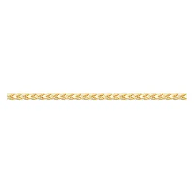 (16) Jewelco London Ladies Solid 9ct Yellow Gold 3D Square Curb Franco 1.2mm Gauge Pendant Chain