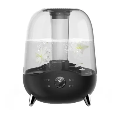 (Black, DEM-F323) 5L Large Capacity Crystal Air Humidifier 220V 25W ml/h Humidification Low Nois