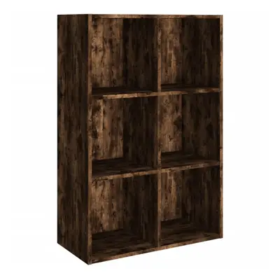 (Smoked oak) vidaXL Book Cabinet/TV Cabinet Engineered Wood Highboard Cupboard Bookshelf