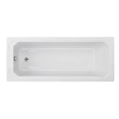 Traditional Straight Single Ended Shower Bath Tub - 1700mm x 700mm