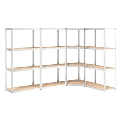 (silver, x x cm/ piece) vidaXL Shelves Rack Storage Shelf Workshop Shelf Industrial Shelving Uni