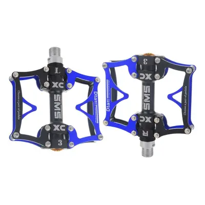 (Blue) Aluminum Alloy Bike Bicycle Pedal Ultralight Professional Bearing Mountain