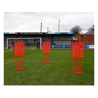 Single 6ft Inch RED Football Mannequin - Set Piece Dummy Defender Training