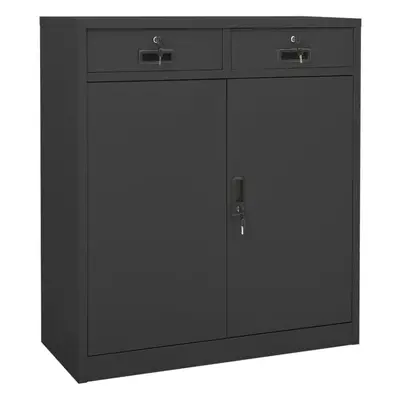 vidaXL Office Cabinet Anthracite Steel Furniture Filing File Storage Cabinet