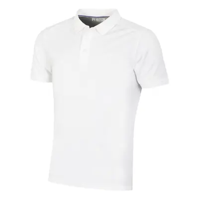 (XL, White) Calvin Klein Mens North Coast Moisture Wicking Polo Shirt