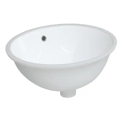 (47 x x cm) vidaXL Bathroom Sink Basin Sink Wash Basin Toilet Basin White Oval Ceramic