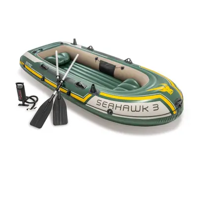 Intex Inflatable Boat Set Inflatable Canoe Blow Up Boat Seahawk 68380NP