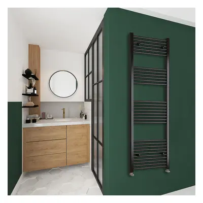 Clearance Sale Straight Bathroom Radiator Black 1800x400mm