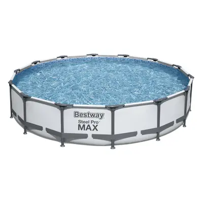 (14'X33") BestWay Steel Pro Frame Swimming Pool Set Round Above Ground With Filter Pump