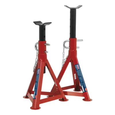 PAIR 2.5 Tonne Axle Stands - Full Width Crutch - 342mm to 500mm Working Height