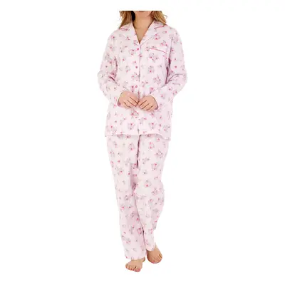 (Pink, 24/26) Slenderella PJ88213 Women's Floral Cotton Pyjama Set