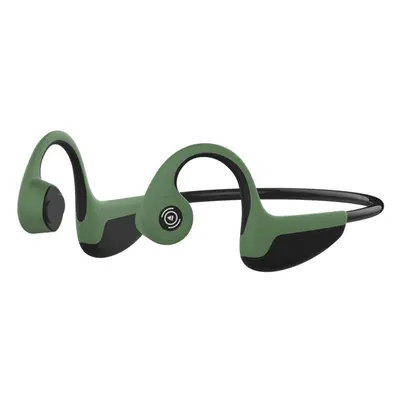 (Black + Green) Bone Conduction BT 5.0 Headphone