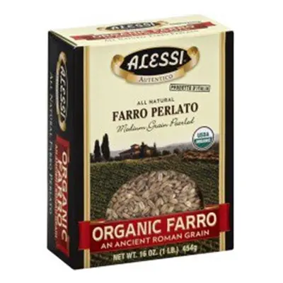 Alessi 16 oz Farro Perlato, Medium Grain Pearled - Pack of