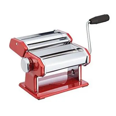 KitchenCraft World of Flavours Red Stainless Steel Pasta Maker