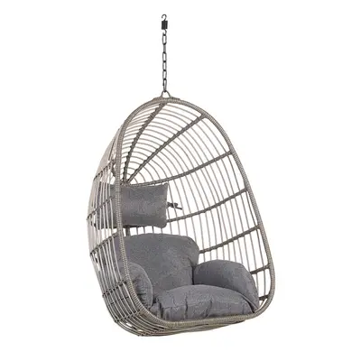 Rattan Hanging Chair Grey CASOLI