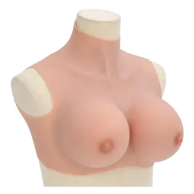 (natural, h/ cotton) vidaXL SiliconeÂ BreastplateÂ for Crossdressers Fake Breast Forms Tan H Cup