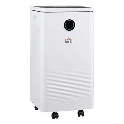 HOMCOM 10L/Day 2.5L WiFi Smart Dehumidifier, Portable Quiet Air Dehumidifier