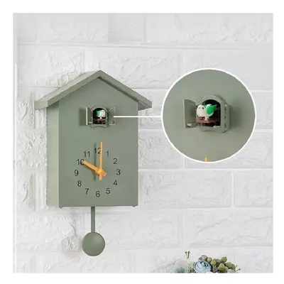 Yida T60 Time Nordic Style Wall Clock Cuckoo Out the Window Time Clock Wall Bird Little Hourly C