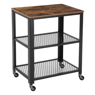 Serving Cart Trolley, Industrial Kitchen Rolling Utility Cart, Storage