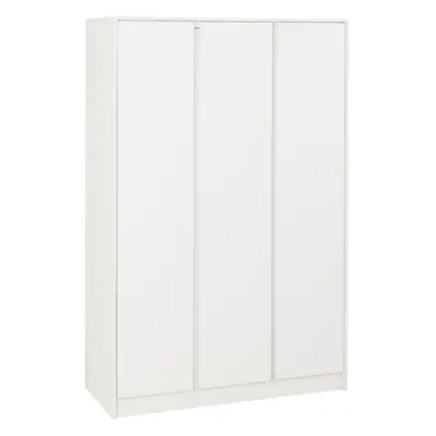 Malvern Door Wardrobe in White Finish Hanging Rail and Shelving