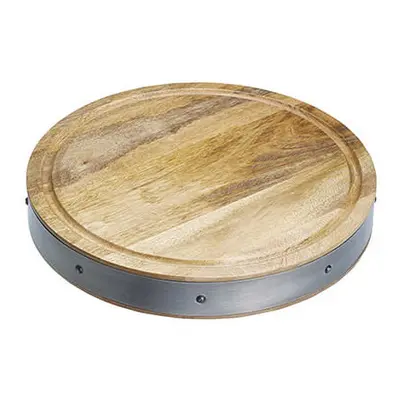 Industrial Kitchen Handmade Round Wooden Butcher's Block Chopping Board