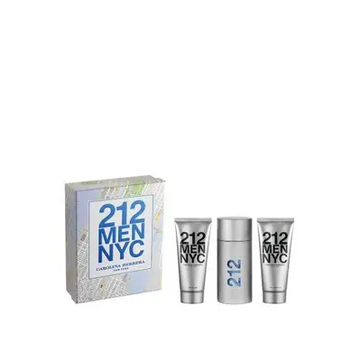 212 Pcs Set For Men: 3.4 Edt Sp + 3.4 After Shave Gel + 3.4 Shower Gel