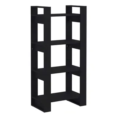 (black) vidaXL Solid Wood Book Cabinet/Room Divider Book Shelf Bookcase Multi Colours