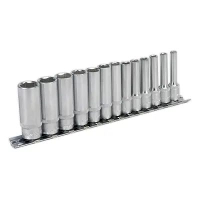 13 PACK - DEEP Socket Set 1/4" Metric Square Drive - Point WallDrive Torque