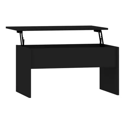 (black) vidaXL Coffee Table Hallway Couch Table Centre Accent Table Engineered Wood