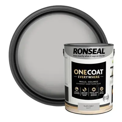 Ronseal One Coat Everywhere Interior Slate Grey Matt litre