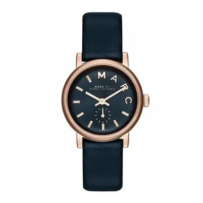 Marc Jacobs MBM1331 Rose Gold Blue Leather Strap Ladies Watch