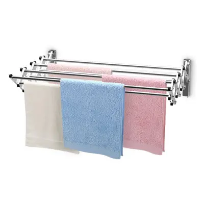 Drying Rack Expandable Towel Rack Stainless Steel Rods Wall Mounted