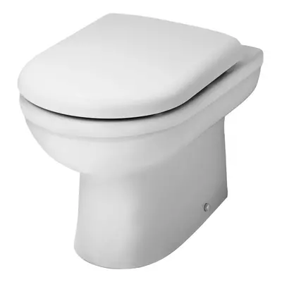 Round Back to Wall Toilet Pan - 395mm x 360mm x 540mm