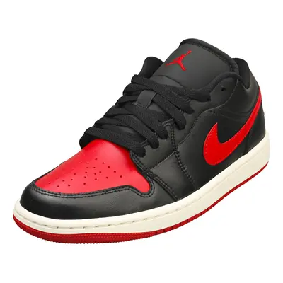 (6) Nike Air Jordan Low Womens Fashion Trainers in Black Red