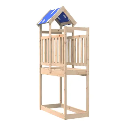 (solid pine wood) vidaXL Play Tower Kids Playset Garden Climbing Frame Playhouse Solid Wood Pine