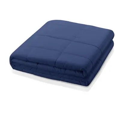 (Blue No Cover, 150x200cM) 6.8kg/9kg Weighted Cotton Blanket For Adult, Full and Queen Size Cove