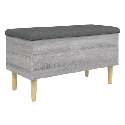 (grey sonoma, x x cm) vidaXL Storage Bench Hallway Bench Seat Entryway Shoe Bench Engineered Woo