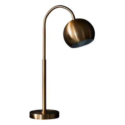 Table Lamp Brushed Bronze Plate 10W LED E27 Bedside Light Flexible Arm