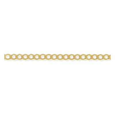 (20) Jewelco London 9ct Yellow Gold - High Performance Curb Pendant Chain Necklace - 5.5mm gauge