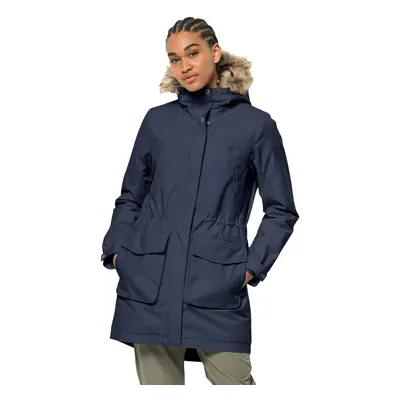 (XS, Night Blue) Jack Wolfskin Womens Winterfrost Insulated Waterproof Sustainable Jacket