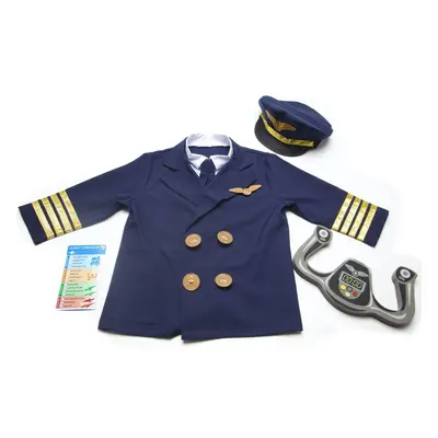 Childrens Melissa and Doug Pilot Fancy Dress Costume