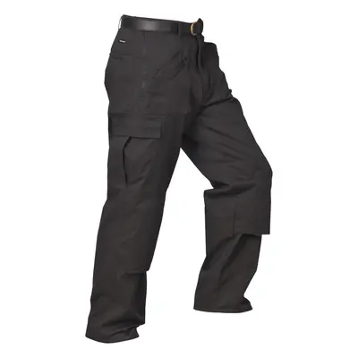 (42 x Long, Black) Portwest Mens Action Workwear Trousers (S887) / Pants