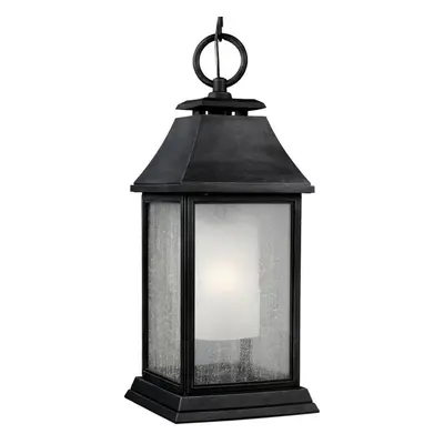 Outdoor IP44 Bulb Chain Lantern Dark Weathered Zinc LED E27 75W